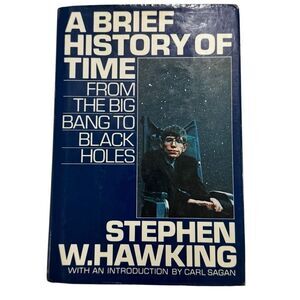 A BRIEF HISTORY OF TIME from Big Bang to Black Holes STEPHEN HAWKING 1988 HC/DJ